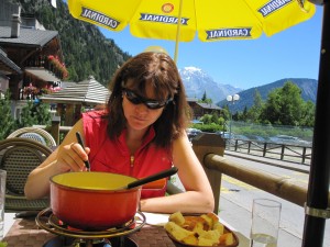 Cheese fondue in Chamonex